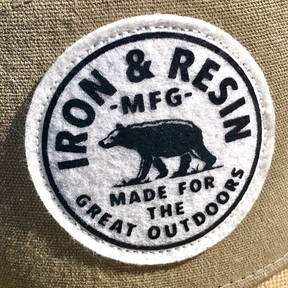 Iron & Resin 5 Panel Hat Strap Back Adjustable Adult OSFA - Picture 2 of 11